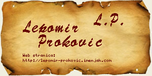 Lepomir Proković vizit kartica